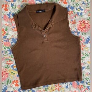 Brandy Melville Cotton Polo Top